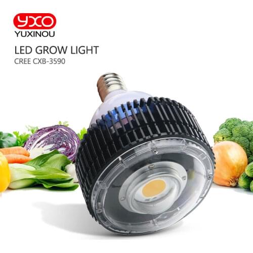 CREE CXB3590 100W COB E27 LED Grow Light Full Spectrum 12000LM = HPS 200W Growing Lamp for Indoor Plant All Stage Growth