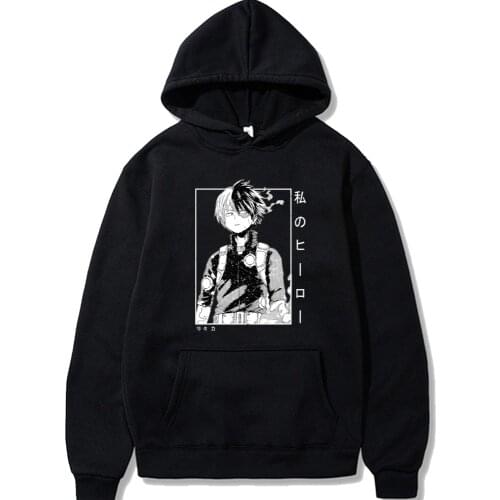 Anime Boku No Hero Academia Shoto Todoroki Hoodies Men Women Moleton