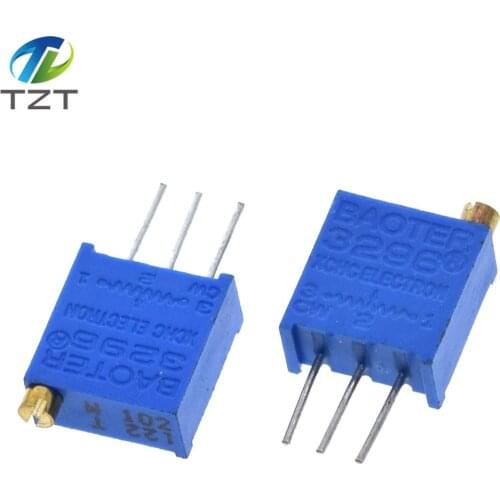 100PCS 3296W 3296 50 100 200 500 ohm 1K 2K 5K 10K 20K 50K 100K 200K 500K 1M ohm 103 100R 200R 500R Trimpot Trimmer Potentiometer