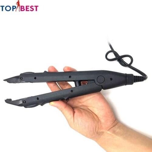 Smart Mini Heating Hair Extension Iron Adjustable Temperature 220 Degree Connector Heat Flat Plate Fusion Keratin Bonding Tools