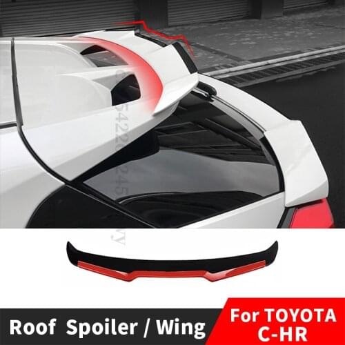 Universal Roof Spoiler Rear Wing Back Tail For Toyota CHR C-HR 2020 2016 2017 2018 2019 Tuning Decoration Accessories Body Kit