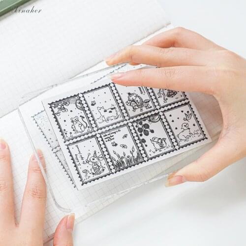 XINAHER Vintage Planet Elves gestures sponge clear stamp for scrapbooking album DIY craft decoration rubber stamp