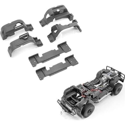 RC Car Option Part Nylon Tire Mudguard Fender Wheel Lining & Chassis Side Guard For 1:18 Model Cars CAPO CUB1 Crawler