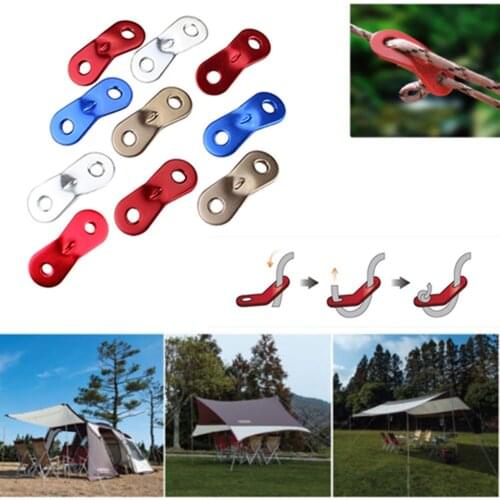 10pcs Camping Tent Rope Fastener Guy Line Tension Awning Cord Line Adjuster Tent Accessories Rope Tightening Stopper Buckle #W5