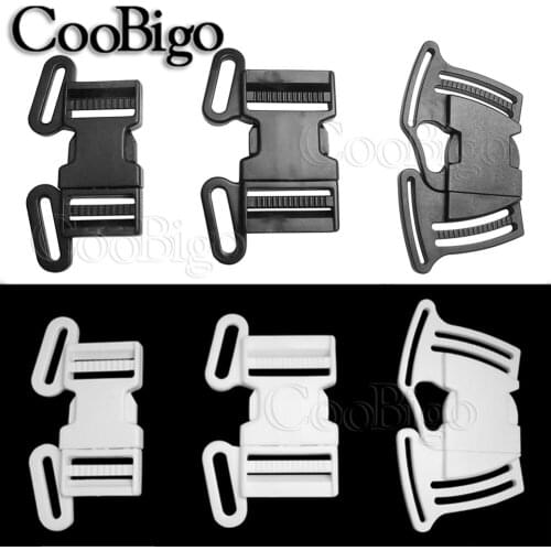 1pcs 4 Way Safety Quick Buckles White Black Plastic for Safety Straps Webbing Baby Carrier Accessories 32mm 39.5mm 40mm