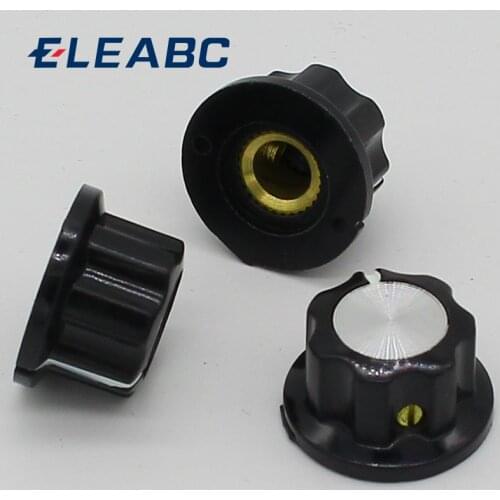 10pcs Bakelite knob Rotary Pot Switch Skirt knob, A01 D 20mm H 12mm Hole Diameter 6mm