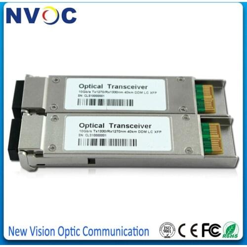 10G XFP BIDI 40KM,1270/1330nm,Single Mode,Simplex,XFP-ER A/B,10G XFP BIDI 1270/1330nm 40km DDM LC Fiber Optic Transceiver Module
