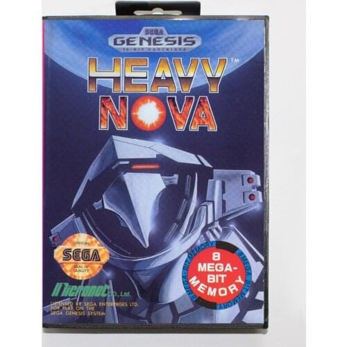 16 bit Sega MD game Cartridge with Retail box - Heavy Nova game cart for Megadrive for Genesis system
