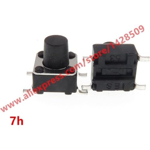 200pcs/lot 6*6*7mm Tactile Tact Push Button Micro Switch Momentary Push Button