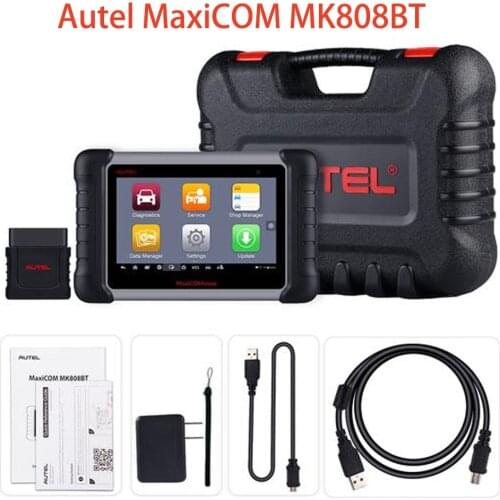 2021 Newest Original Autel MaxiCOM MK808BT Diagnostic OBD2 Scan Tool All Systems Diagnostics Tool Auto IMMO/EPB/SAS/BMS/TPMS/DPF