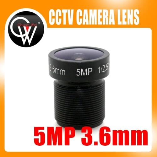 5MP IR 3.6mm lens1/2.5" CCTV MTV Board Lens CCTV Lens HD camera M12 Mount For 720P / HD 1080P IP Camera CCTV Camera