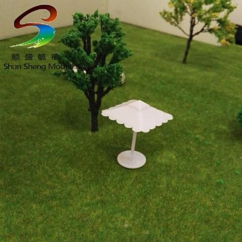 50pcs 1:150 scale model railway plastic sunshine umbrella for Architecture