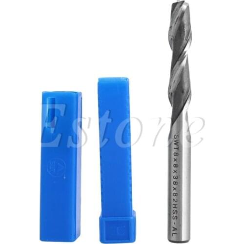 Extra Long 4/6/8/10mm 2 Flute HSS & Aluminium End Mill Cutter Bit