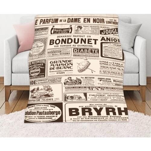 British Newspapers Soft Throw Blanket Lightweight Flannel Fleece Blanket For Couch Bed Sofa Travelling Camping For Kids Adults