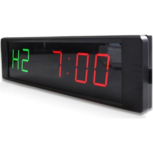 Gym countdown clock LED programable training timer Tabata digital gym clock with stopwatch
