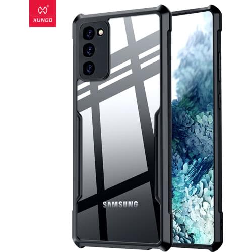For Samsung Galaxy S20 FE Case PC Shockproof Airbags Transparent Back Cover For Galaxy S20 Lite Case XUNDD