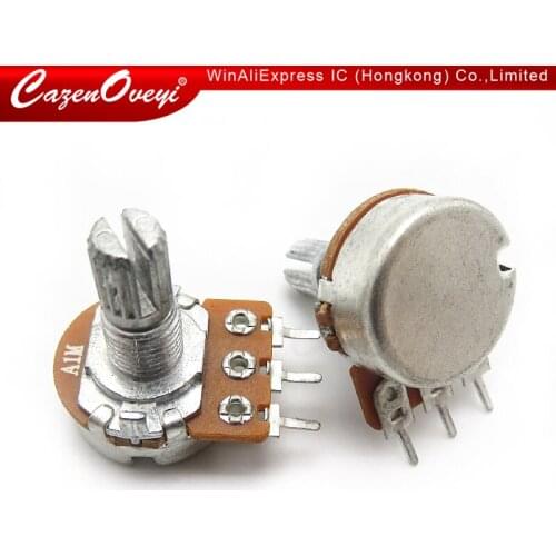 2pcs/lot Imports diaphragm 148 single - potentiometer A105 handle length 15MM flowers with 41 points step A1M In Stock