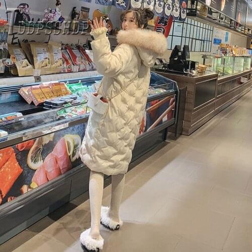 Casual Hooded Long Coat High Quality Womens Cotton Padded Parkas Slim Outwear Parkas