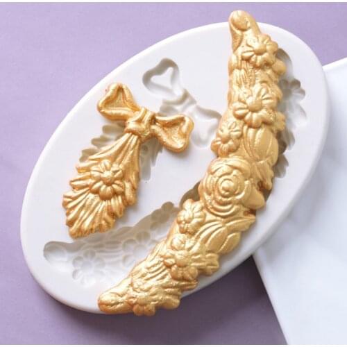 Aouke Cake Cookie Decoration of Flowers Shape Food Grade Silicone Cake Mold Cake Tools K113