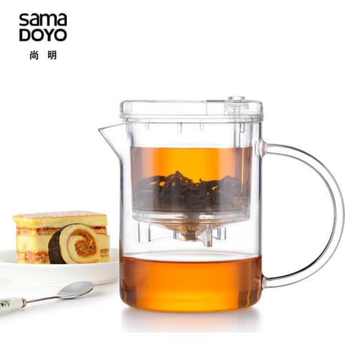 [GRANDNESS] Sama DOYO SAMA EC-21 High Grade Kung Fu Teapot & Mug 350ml SAMA Teapot Samadoyo Tea Pot Heat Resistant Glass Teapot