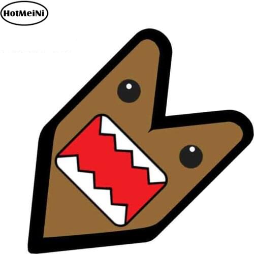 HotMeiNi 13cm x 12.7cm JDM WAKABA BADGE DOMOKUN DOMO KUN Car Decal Flag Not Vinyl Car Sticker Waterproof Car Styling
