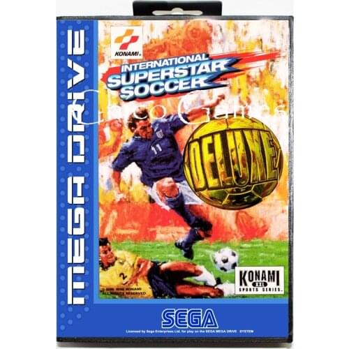 Sega MD games card - International Superstar Soccer Deluxe for Sega MegaDrive Video Game Console 16 bit MD card