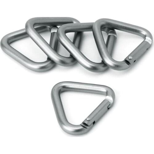 Triangle Carabiner Outdoor Camping Hiking Keychain Snap Clip Hook Kettle Buckle U7EF