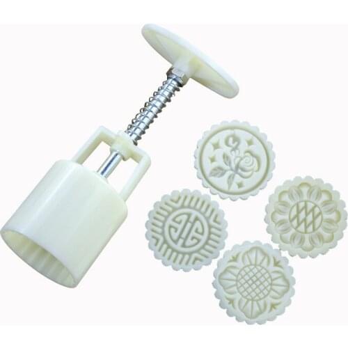 Chinese Festival Mid-autumn Moon Cake Cookie Cutter Plastic Biscuit Cut Mold Baking Fruit Cut Cake Mold Embossing Printing Die