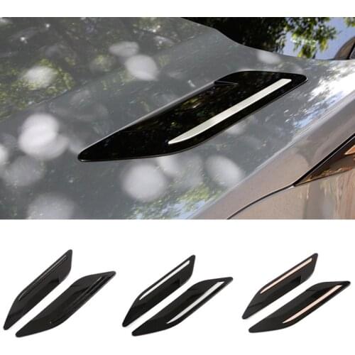 For Range Rover Evoque (L551) 2019 2020 ABS Plastic Hood Air Vent Outlet Wing Trim Stickers Car Accessories