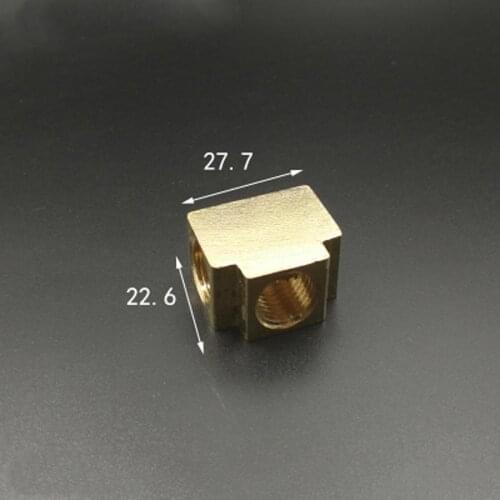 Brass Splitter Block Tee 3 Way Pipe Fitting DN8 1/4" BSP Female Adapter Connector Coupling