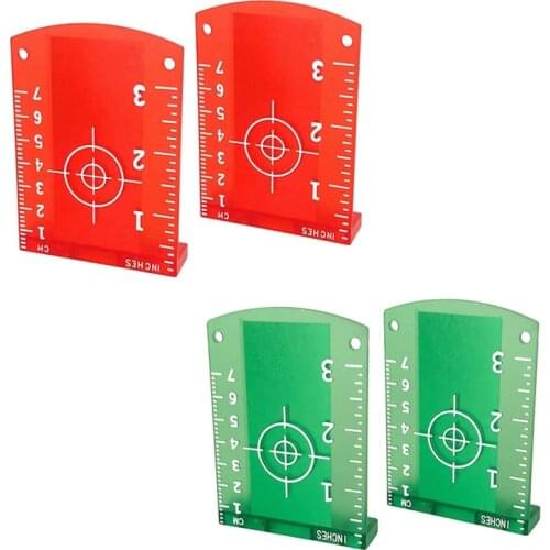 Lasers-Targets, 2 Pack Magnetic Floor Lasers-Targets Card Plate for Beam Lasers-Level