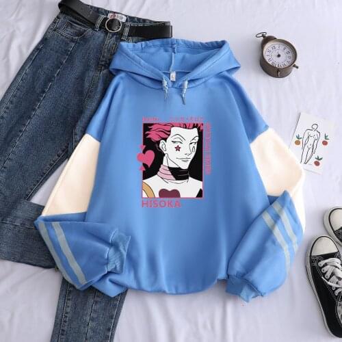 Hunter X Hunter Men Women Hoodies Sweatshirts Killua Zoldyck Hisoka Anime Hoody Clothes Streetwear Hip Hop Pullover Regular