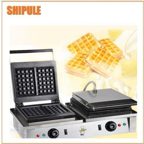 New Design Commercial Use Non-stick 110v 220v Electric Waffle Machine with Batter Dispenser