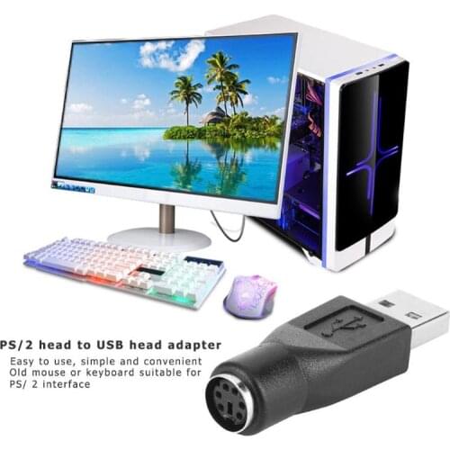 2pcs/Pack USB 2.0 A Male to for PS2 Female Adapters Converter Connector Use For PC Computer Keyboard Mouse mice