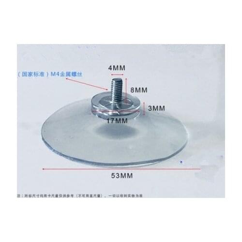 Home Storage & Organization Transparent sucker Wall Hooks Hanger Kitchen Bathroom &car &toys hanger Suction Cup Sucker 5.3CM