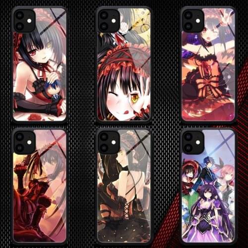 Date a live Tokisaki Kurumi Anime Phone Case Rubber for iPhone 12 11 Pro Max XS 8 7 6 6S Plus X 5S SE 2020 XR 12Mini case