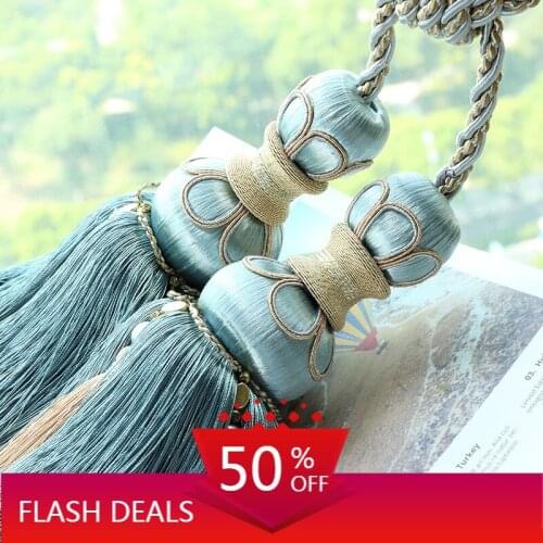 Curtain Bandage Rope Hanging Ball European Curtain Hook Wall Hook Tassel Hanging Ball Hanging Ball Tassel Living Room Creative
