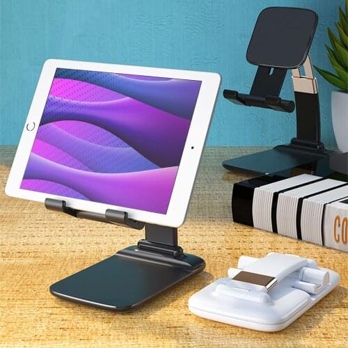 Foldable Desk Mobile Phone Holder Stand For Iphone Ipad Pro Tablet Flexible Table Desktop Adjustable Cell Smartphone Stand #g3