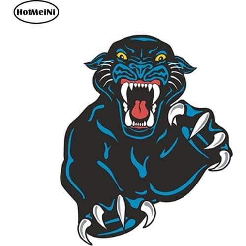 HotMeiNi 13cm x 8cm Car Styling Leopard Car Sticker Cute Animal Vinyl Sticker Laptop Travel Luggage Waterproof Accessories