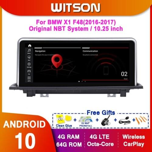 WITSON Android 10.0 8 core Android Car Multimedia System For BMW X1 F48(2016-2017) Original NBT System