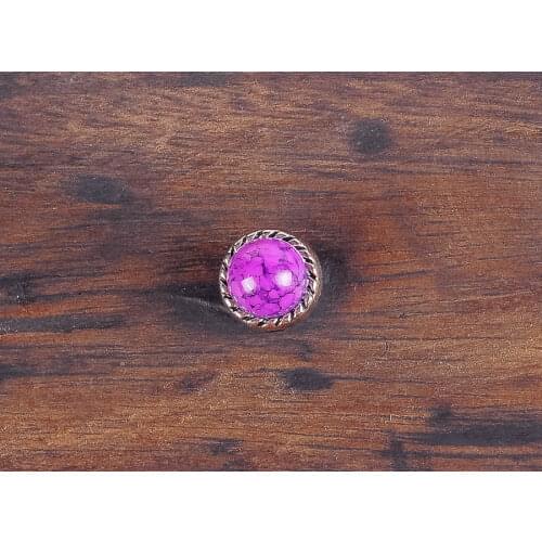 10PC 10MM TURQUOISE PUNK RETRO SLIVER ROPE LEATHERCRAFT DECOR CONCHOS Rivet STUD