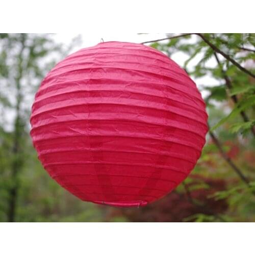 10pcs/Lot) 16''(40cm)Free Shipping Chinese Paper Lantern Round Red for party decoration Wedding Lantern Decorations