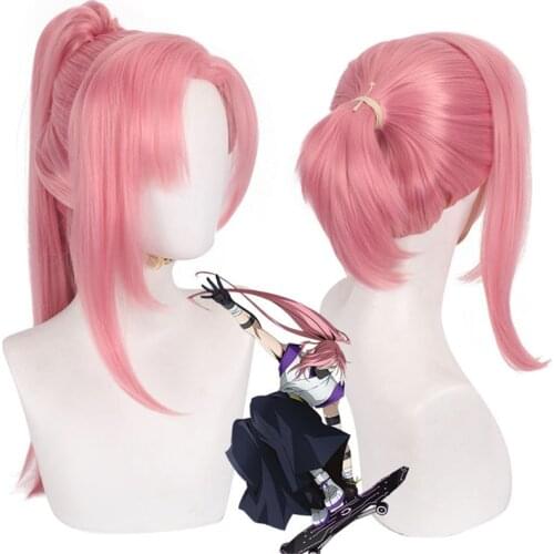 Anime SK8 the Infinity Wig Cherry Blossom Long Pink Hair Cosplay Wig Role Play Halloween Hair Synthetic 80cm