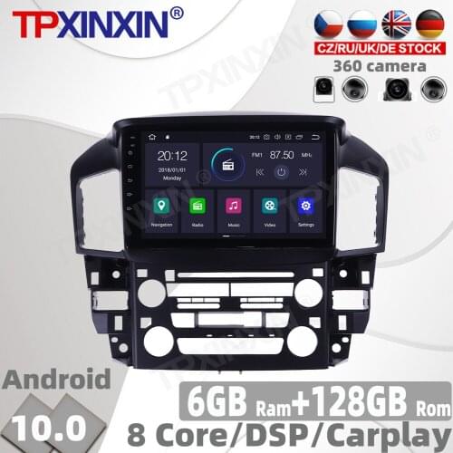 6+128GB Android 10.0 For Lexus RX300 2003 - 2009 Car Radio Multimedia Video Player Navigation GPS Accessories no 2 din 2din DVD