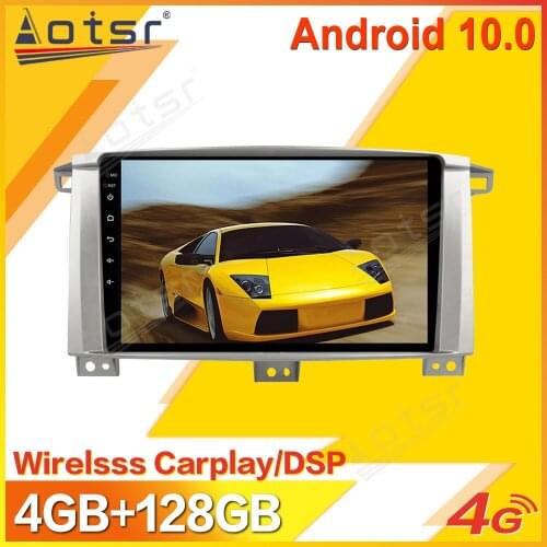 Android Car Multimedia Stereo Player For Toyota Land Cruiser LC100 2002-2007 Tape Radio Recorder GPS Navigation Head Unit 2 Din