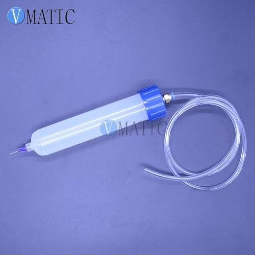 Free Shipping 100cc/ml Luer Lock Pneumatic Lock Syringe Barrel With Adapter & Piston
