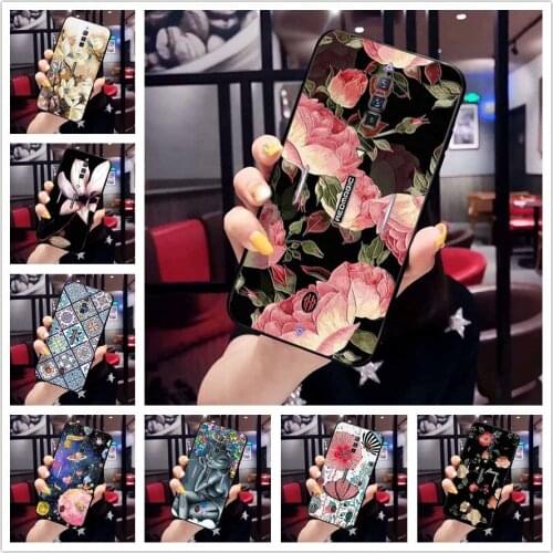 For ZTE Nubia Red Magic 6 Pro Case Soft Silicone TPU Back Cases for ZTE Nubia Red Magic 5G 5S 6 Pro 6Pro 3D Emboss Flower Cases