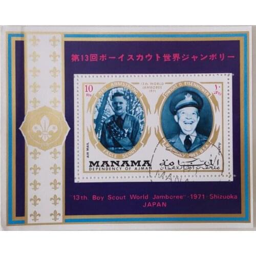 1971 boy scouts souvenir sheet Post Stamps Postage Collection