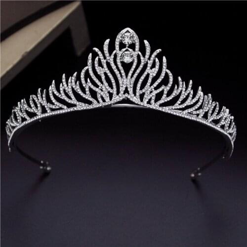 Royal Queen Crystal Rhinestone Crown Headbands Bridal Tiaras Wedding Crown Hair Jewelry Hairband Head Ornaments