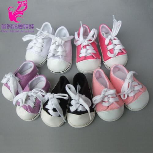 7cm doll Shoes also Fit for 43CM baby Dolls sneacker Reborn Baby Doll boots for handmade toys cloth doll